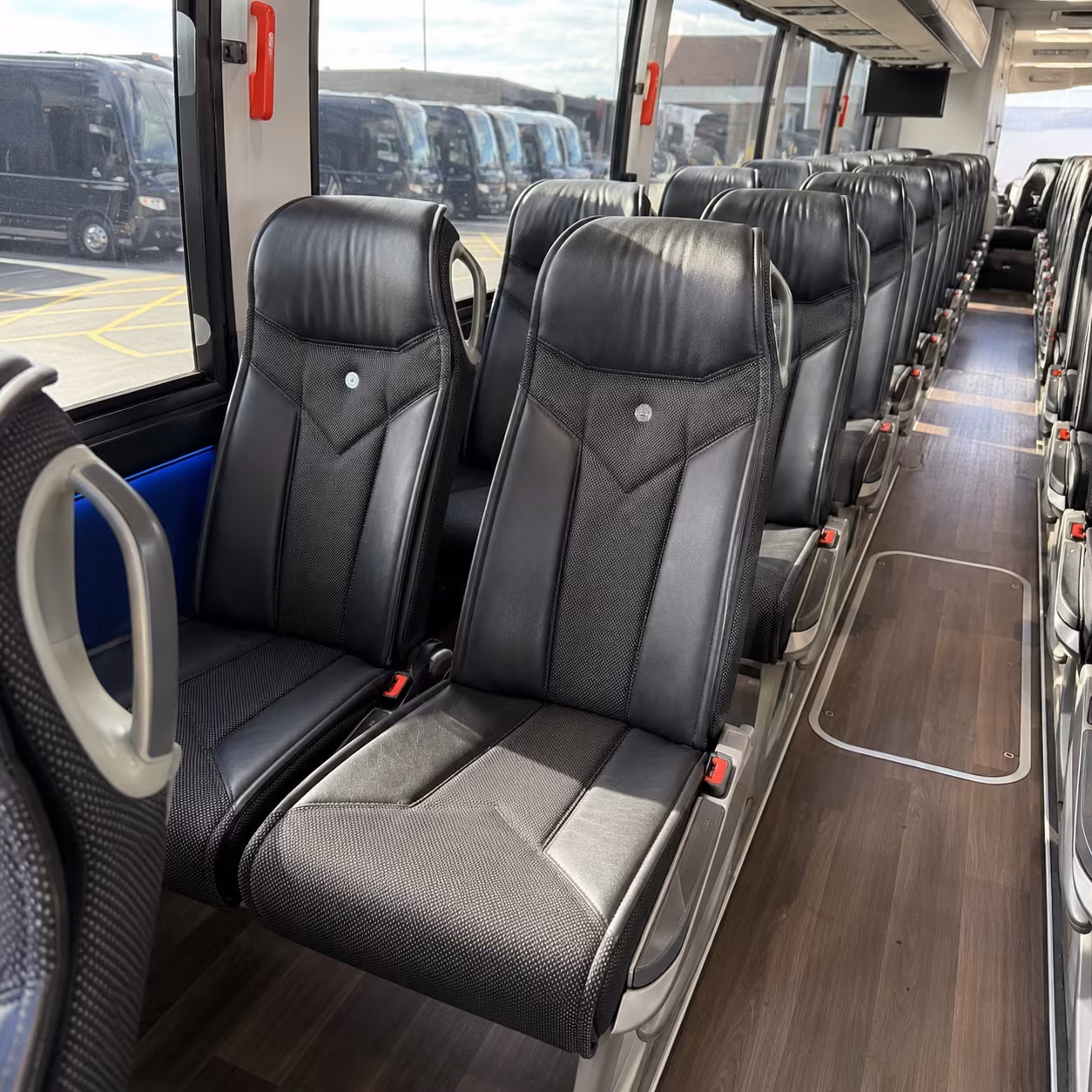 olathe 40 passenger charter bus interior