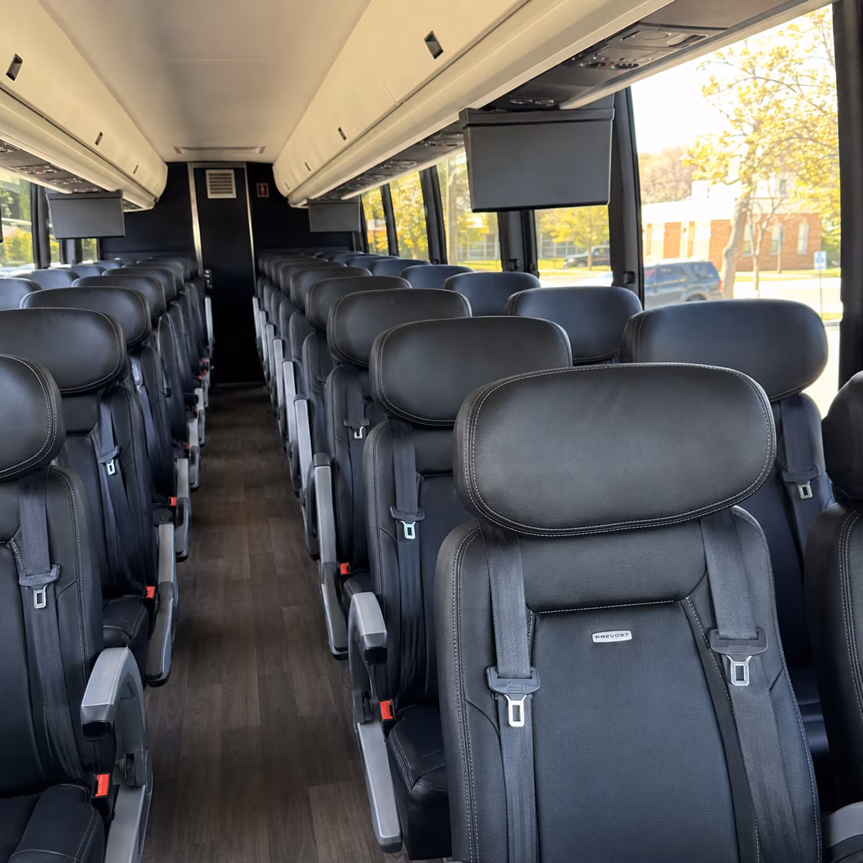 olathe 45 passenger charter bus inside