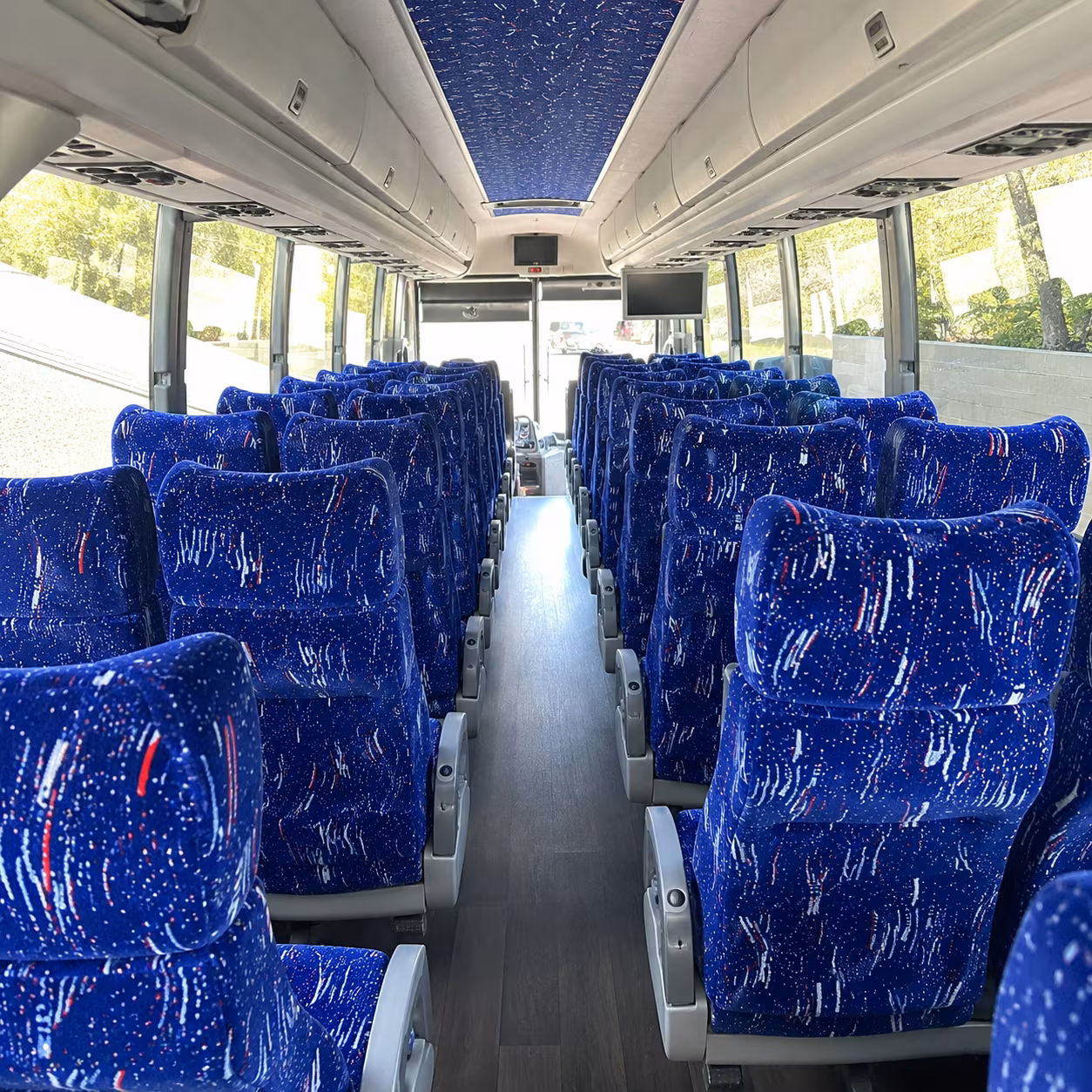 olathe 50 passenger charter bus interior