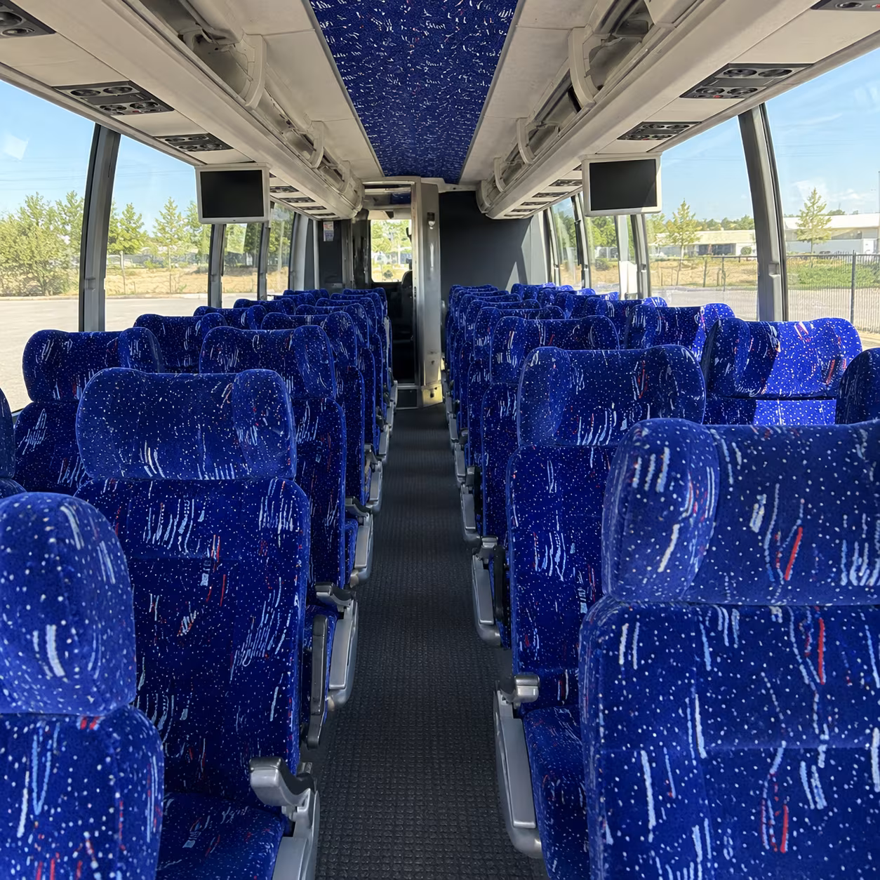 olathe 54 passenger charter bus interior