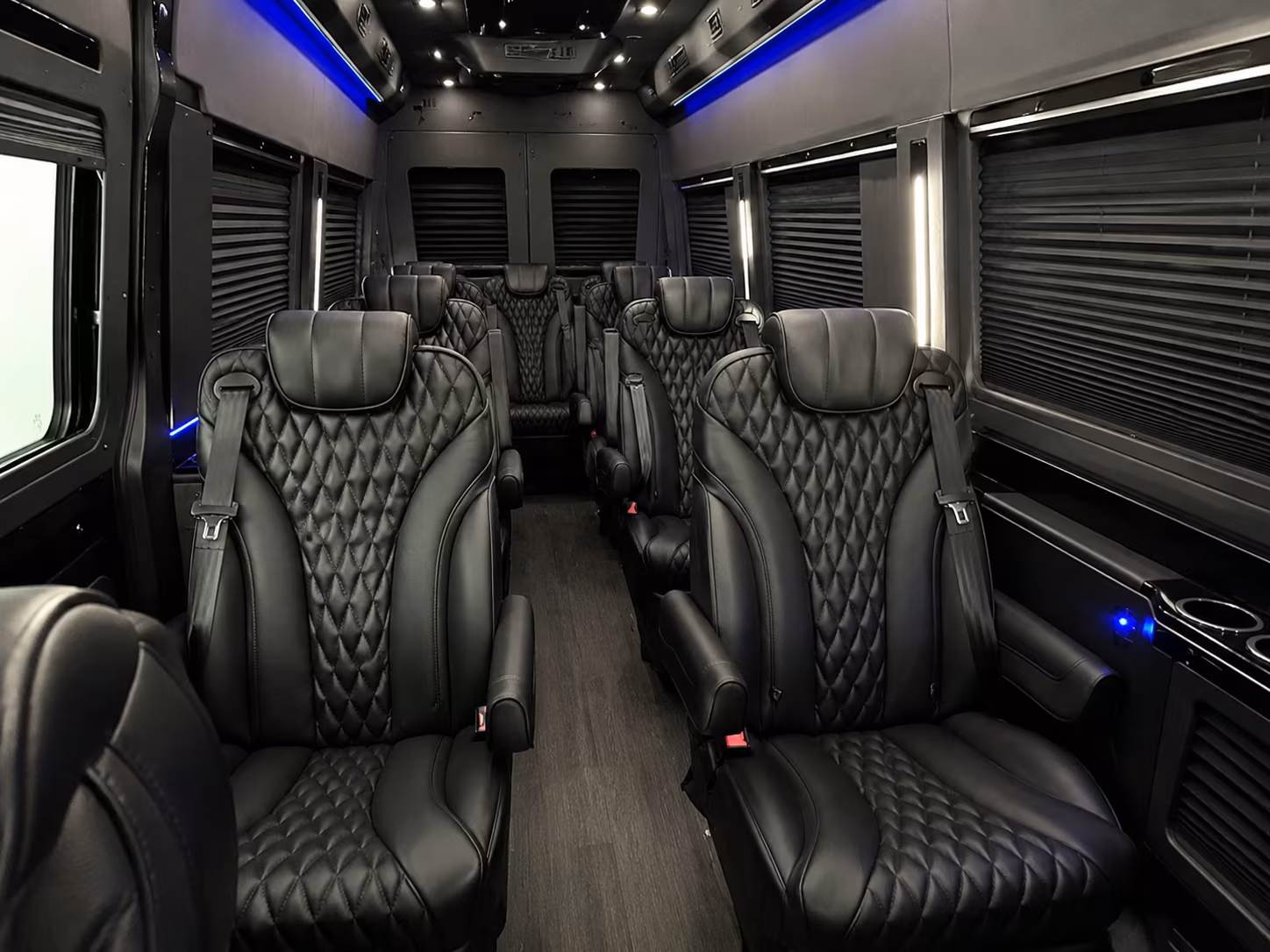 sprinter van with driver inside